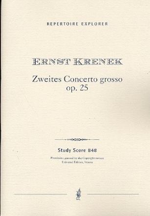 Concerto grosso Nr.2 op.25 fr Orchester Studienpartitur