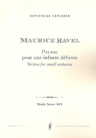 Pavane pour une infante dfunte fr Kammerorchester Studienpartitur