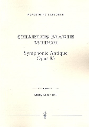 Symphonie antique op.83 fr Orchester Studienpartitur