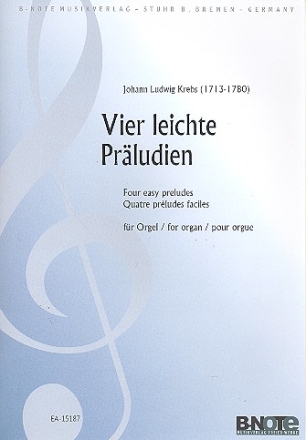 4 leichte Prludien fr Orgel