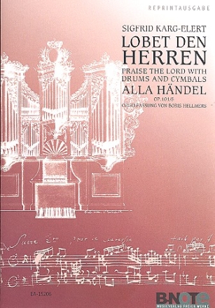 Lobet den Herren mit Pauken und Zimbeln schn op.101,5   fr Orgel