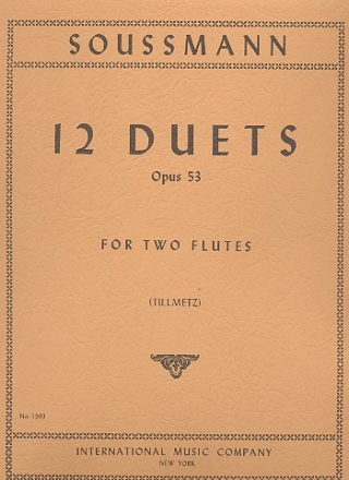 12 Duets op.53 for 2 flutes score