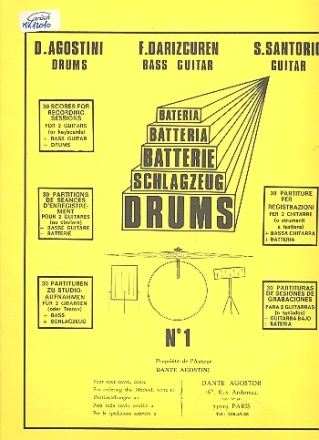 Drums vol.1 - 30 Scores for recording Sessions