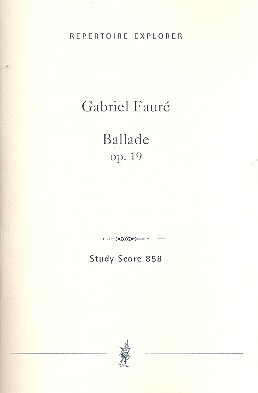 Ballade op.19 fr Klavier und Orchester Studienpartitur