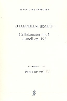 Konzert d-Moll Nr.1 op.193 fr Violoncello und Orchester Studienpartitur