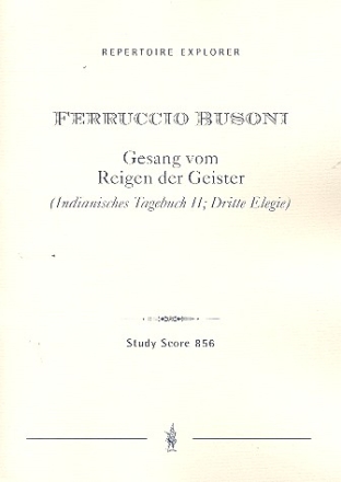 Gesang vom Reigen der Geister fr Orchester Studienpartitur