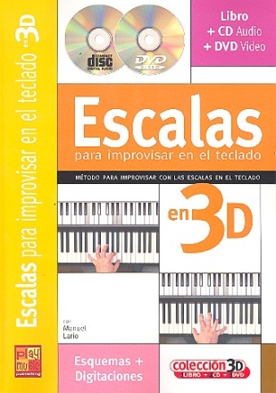 Escalas para improvisar en el teclado en 3D (+CD + DVD) (sp)