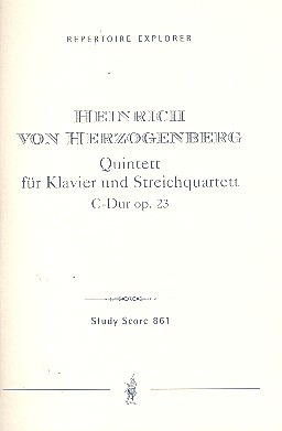 Quintett C-Dur op.23 fr Klavier, 2 Violinen, Viola und Violoncello Studienpartitur