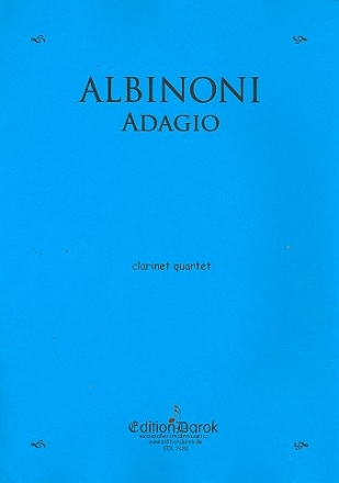 Adagio for 3 clarinets and bass clarinet score and parts