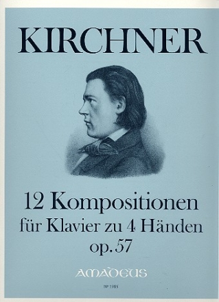 12 Originalkompositionen op.57 fr Klavier zu 4 Hnden