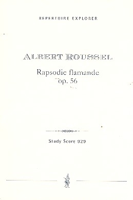 Rhapsodie flamande op.56 fr Orchester Studienpartitur