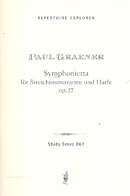 Symphonietta op.27 fr Harfe und Streicher Studienpartitur