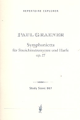 Symphonietta op.27 fr Harfe und Streicher Studienpartitur