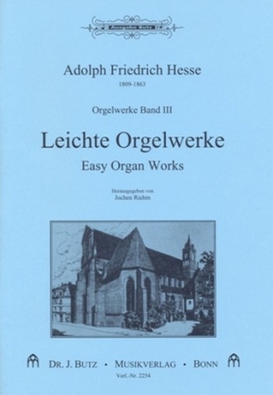 Orgelwerke Band 3 Leichte Orgelwerke fr Orgel