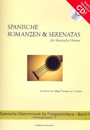 Spanische Romanzen und Serenatas Band 2 (+CD) fr Gitarre/Tabulatur
