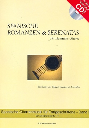 Spanische Romanzen und Serenatas Band 1 (+CD) fr Gitarre/Tabulatur