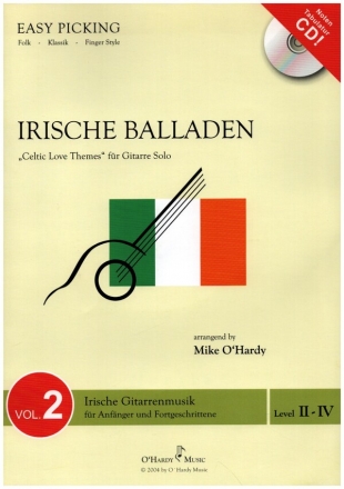 Irische Balladen Band 2 (+CD) fr Gitarre/Tabulatur