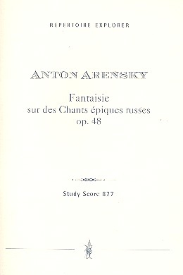 Fantaisie sur des chants piques russes op.48  fr Klavier und Orchester Studienpartitur