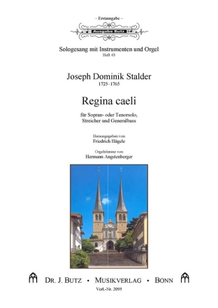 Regina coeli fr Sopran (Tenor), Streicher und Bc Partitur und Streicherstimmen (1-1-1-1)