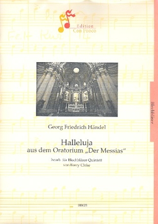 Halleluja aus Der Messias fr 2 Trompeten, Horn, Posaune und Tuba Partitur und Stimmen