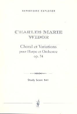 Chorale et Variations op.74 fr Harfe und Orchester Studienpartitur