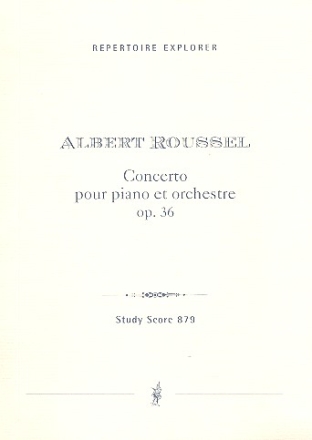 Konzert op.36 fr Klavier und Orchester Studienpartitur