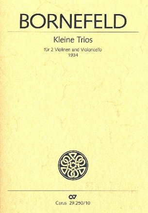 Kleine Trios fr 2 Violinen und Violoncello Partitur