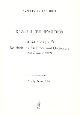 Fantaisie op.79 fr Flte und Klavier fr Flte und Orchester Studienpartitur