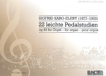 30 leichte Pedalstudien op.83 fr Orgel