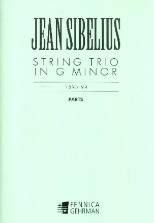 Trio in g Minor for violin, viola and cello parts