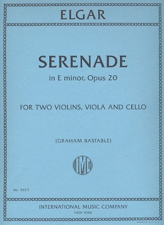 Serenade e Minor op.20 for 2 violins, viola and cello score and parts