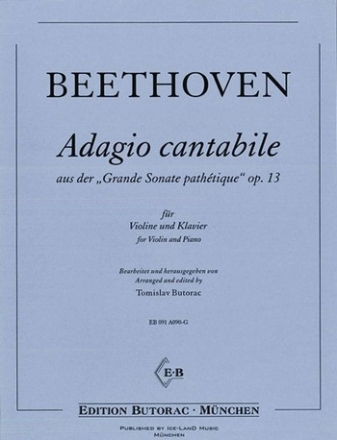 Adagio cantabile aus op.13 fr Violine und Klavier