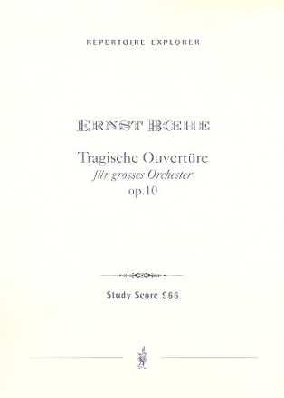 Tragische Ouvertre op.10 fr Orchester Studienpartitur