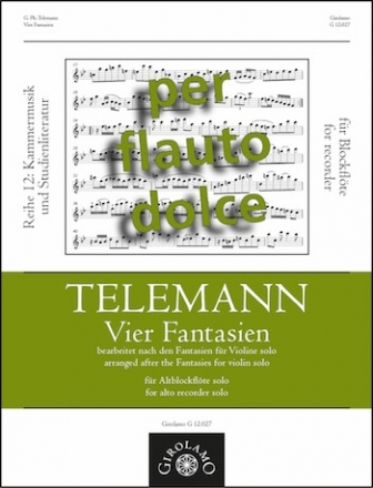 Vier Fantasien fr Altblockflte