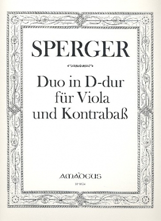 Duo D-Dur fr Viola und Kontrabass Stimmen