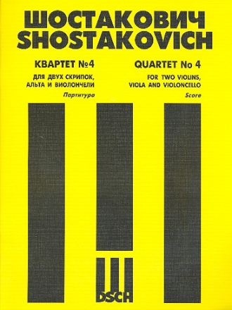 Streichquartett D-Dur Nr.4 op.83 Partitur