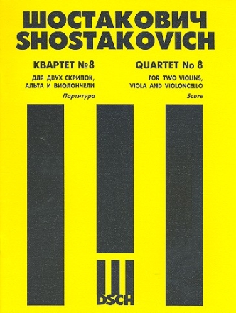 Streichquartett c-Moll Nr.8 op.110  Partitur