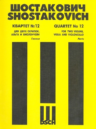 Streichquartett Des-Dur Nr.12 op.133  Stimmen