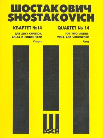 Streichquartett Fis-Dur Nr.14 op.142  Stimmen