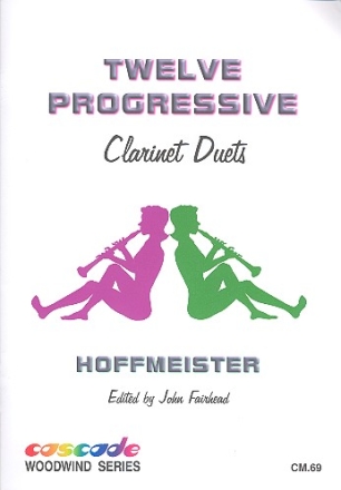 12 progressive Duets for 2 clarinets score