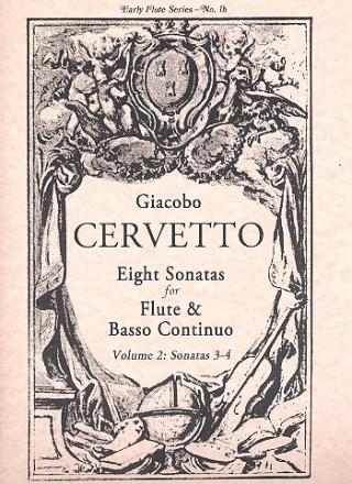 8 Sonatas op.3 vol.2 (nos.3-4) for flute and Bc/harpsichord (cello ad lib) score and parts