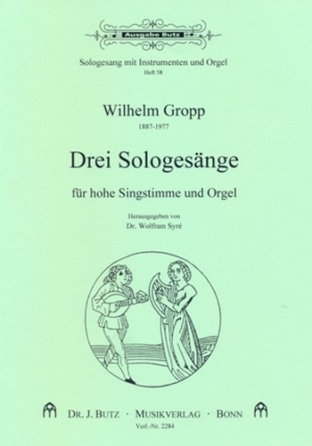 3 Sologesnge fr Gesang (hoch) und Orgel