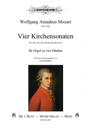 Vier Kirchensonaten fr Orgel zu 4 Hnden