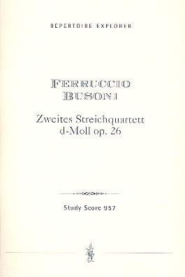 Streichquartett d-Moll Nr.2 op.26 fr 2 Violinen, Viola und Violoncello Studienpartitur