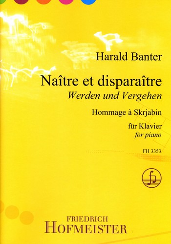 Naitre et disparaitre fr Klavier