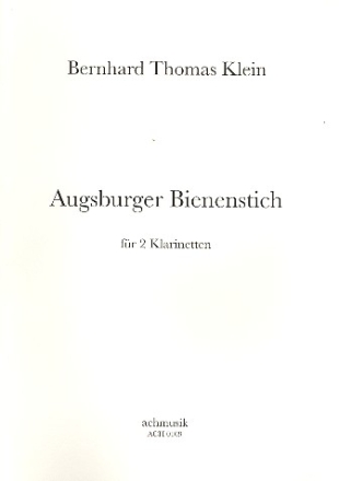 Augsburger Bienenstich fr 2 Klarinetten