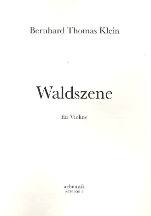 Waldszene fr Violine