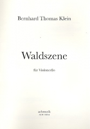 Waldszene fr Violoncello