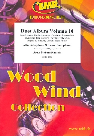 Duet Album vol.10 for 2 saxophones (AT) (piano/keyboard/organ ad lib) 2 scores