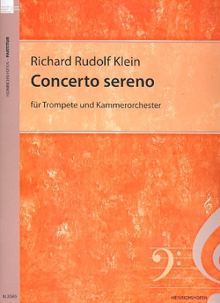 Concerto sereno fr Trompete und Kammerorchester Partitur